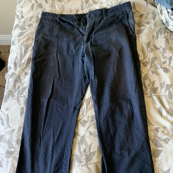 NAVY BLUE MENS WORK PANTS - Picture 1 of 4